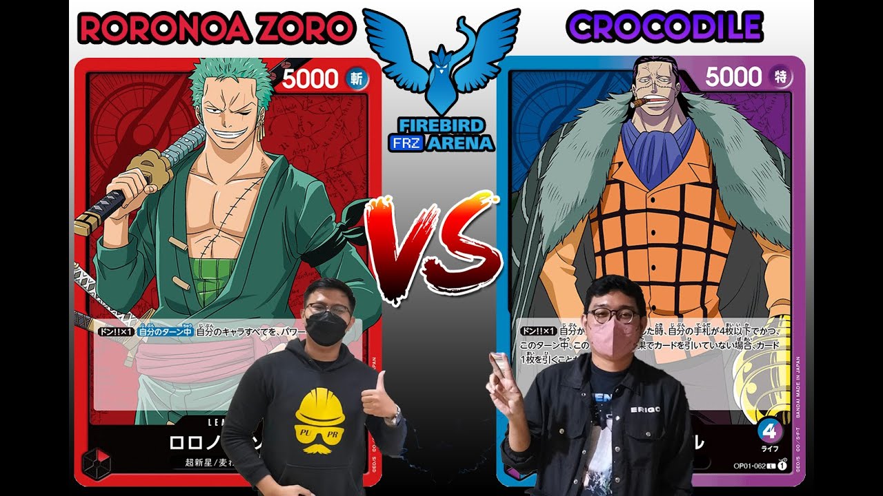 RORONOA ZORO VS CROCODILE!! WEEKLY STANDARD BATTLE FINAL ONE PIECE CARD GAME INDONESIA YouTube