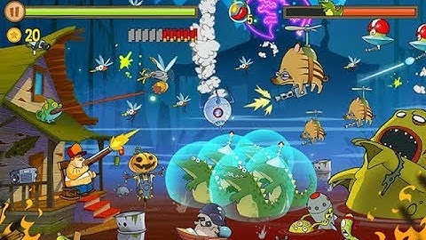 Swamp Attack - Funny Android Gameplay Level 1-6 Ep 1