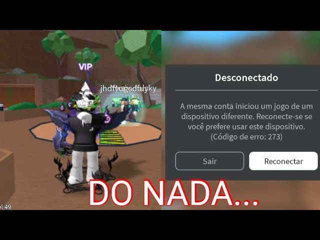 a mesma conta iniciou o jogo em um dispositivo diferente (e agora?) 