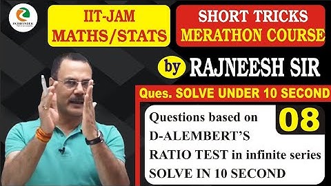 08 Infinte Series Short Trick | IIT JAM 2021| Pathfinder Classes| Rajneesh Sir