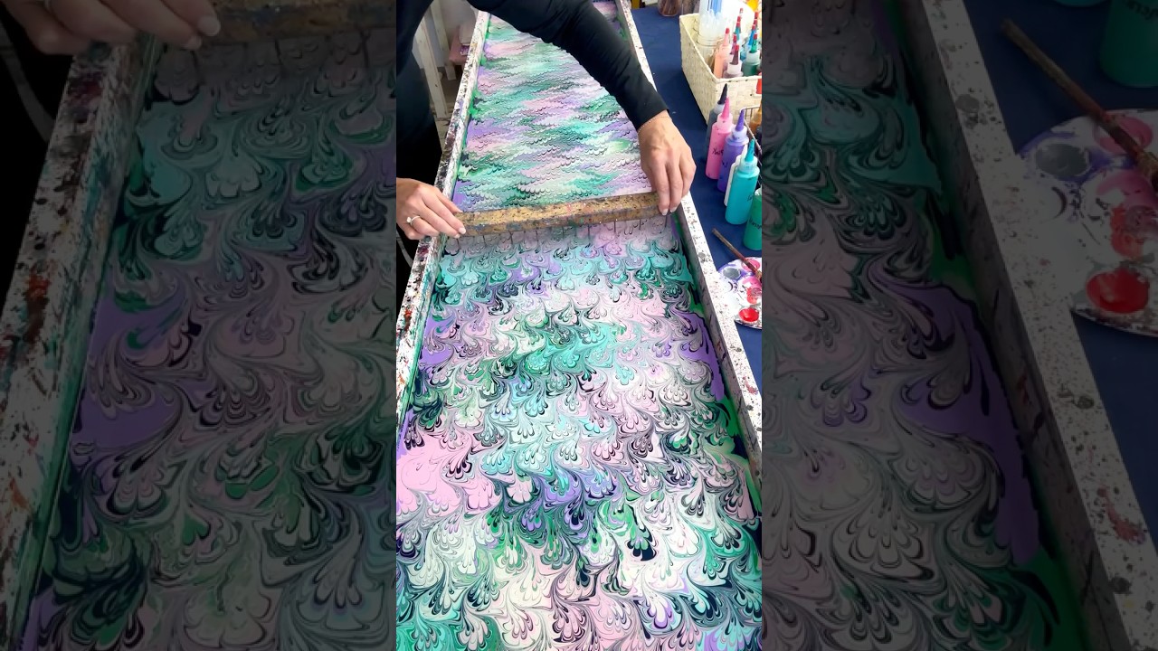 Creating a Silk Scarf by Painting on Water      