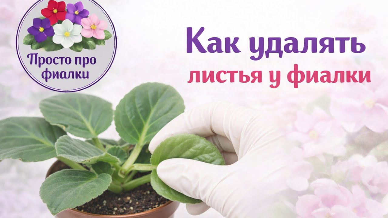 Как удалять листья у фиалки (сенполии). Нужно ли обрывать листья у фиалки 