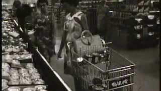 Grocery Shopping at Bazar, Medford, Oregon, 1969