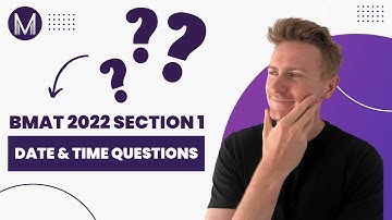 BMAT 📚 | Section 1 Problem Solving | Date & Time Qs Guide