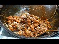 속초중앙시장 닭강정 / Korean street food / Sokcho market korea / sweet and spicy chicken