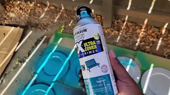 Dollar Tree plate charger into a different color