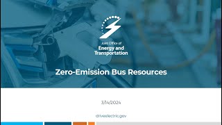 Zero Emission Bus Resources