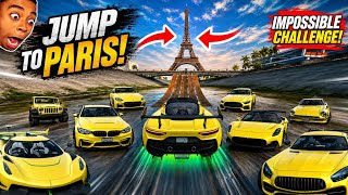All Yellow Cars Stunts Through Biggest ATC Tower// Extreme Car Driving Simulator //Cars Gameplay screenshot 1