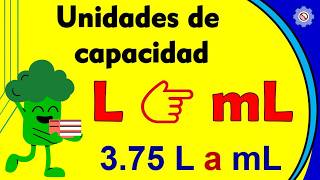 Convertir LITROS a MILILITROS ( L a mL ) ejemplo #2 🌀