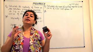 XI -1 #22 - Molarity - Practice Problems Part -1