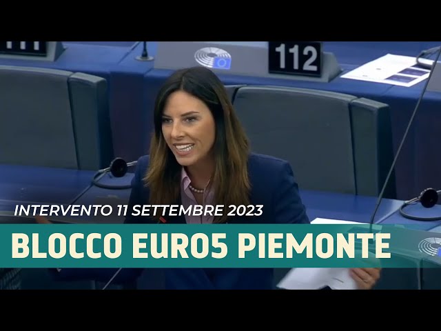 INTERVENTO IN PLENARIA - BLOCCO EURO 5 PIEMONTE (11/09/2023)