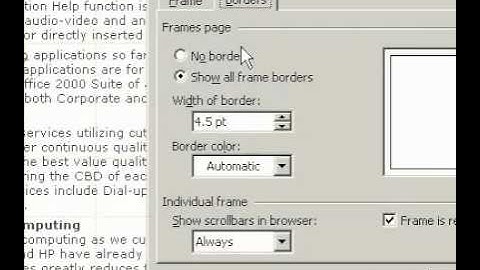 Microsoft Office Word 2003 Turn on or off Web frame resizing