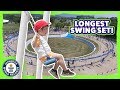 Longest Swing Set in the World! - Guinness World Records Japan