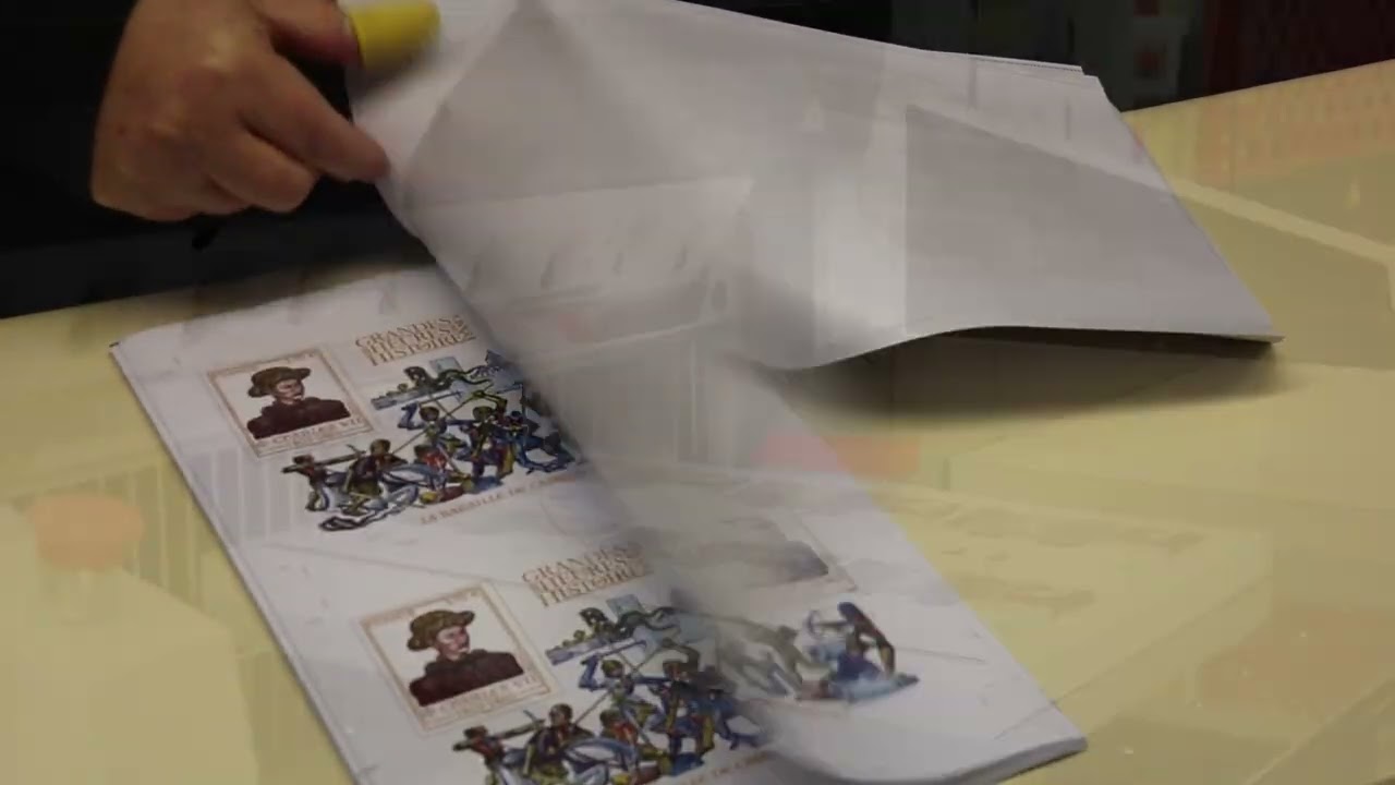 Dans les coulisses de l'imprimerie des timbres Philaposte : le bloc de timbres Castillon la Bataille