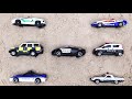 はたらくくるま　トミカ　パトロールカーで砂パズル２！数字を学ぼう！トミカ　いろんなパトカー登場するよ！子供向け動画