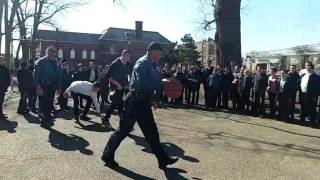 Lakewood Police Officers Playing Basketball With Yeshiva Students