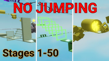 No Jumping Difficulty Chart Obby (Stages 1-50)