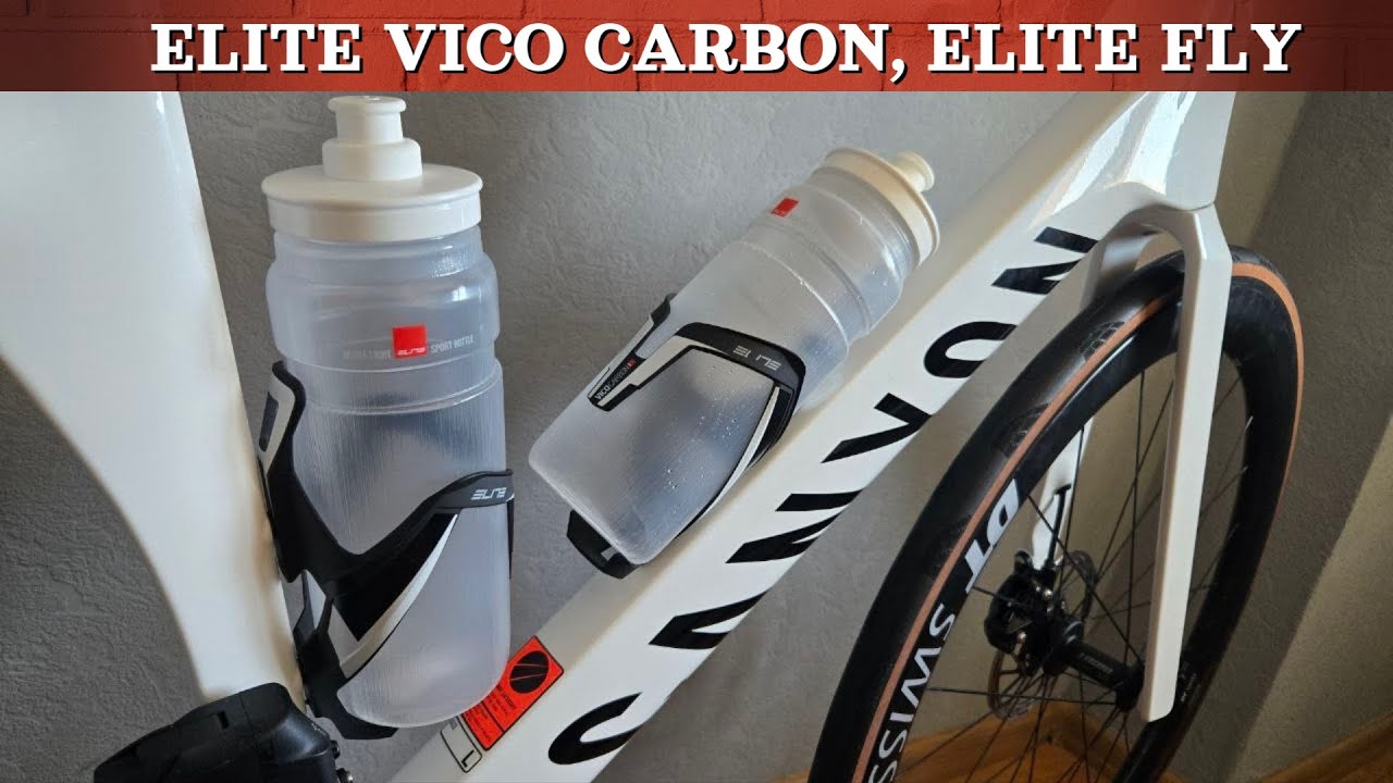 Флягодержатели Elite VICO carbon и бутылки Elite FLY для велоспорта