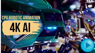 CPU Robotics Animation - 4K AI Stable Diffusiuon Animation