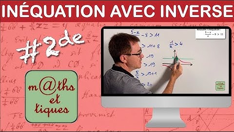 Résoudre une inéquation avec la fonction inverse - Seconde