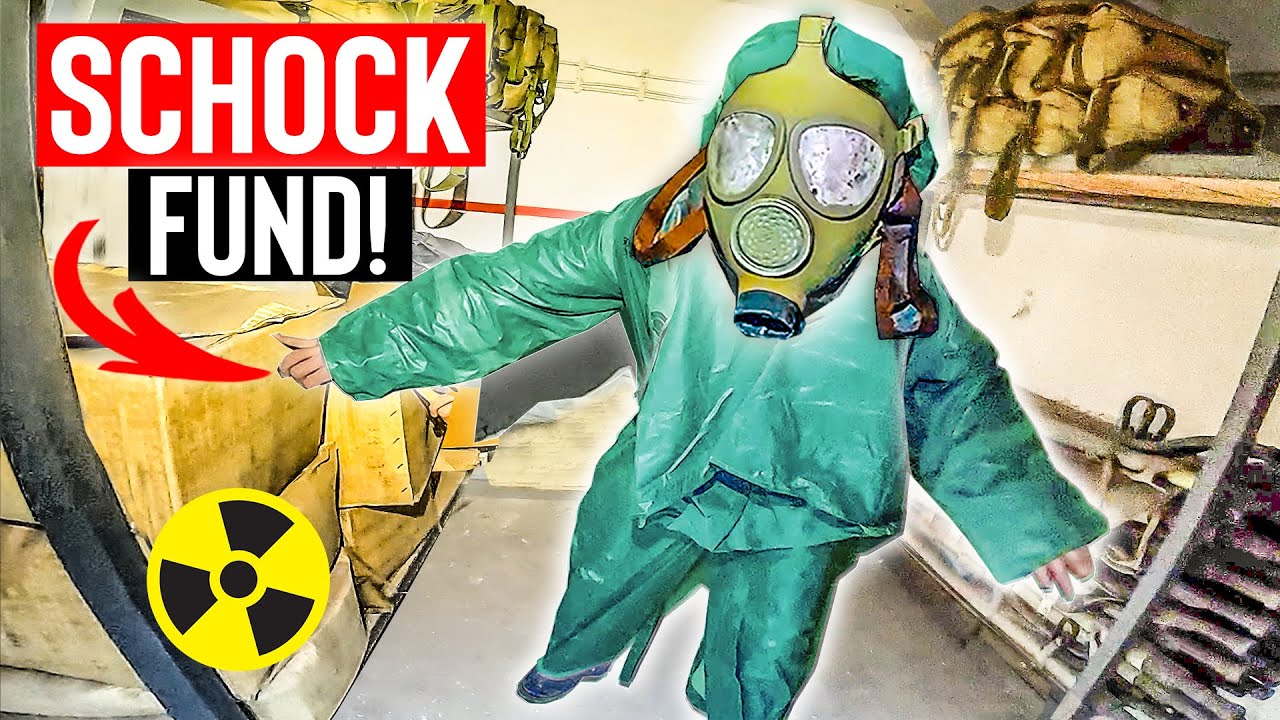 Dieser BUNKER ist TOP SECRET! 🪖| INTAKTE UNIFORMEN und GASMASKEN überall! ORIGINALVERPACKT!