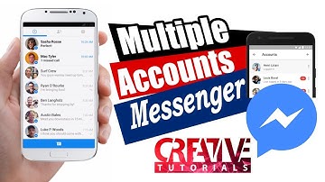 How to use multiple accounts Facebook Messenger | Creative Tutorials