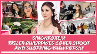 SINGAPORE VLOG: SHOPPING WITH PIPAY + BTS OF @philippinetatler  SHOOT | Small Laude