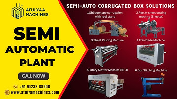 SEMIAUTOMATIC CORRUGATED BOX-MAKING MACHINE PLANT | HOW TO MAKE CORRUGATED BOX | BOX-MAKING MACHINE