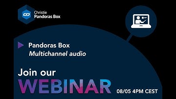 Webinar #27 - Pandoras Box Manager - Multichannel audio