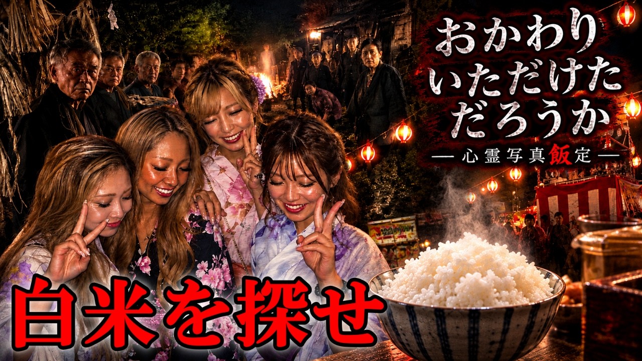 心霊写真に隠れた『白米』を見つけるホラー(?)ゲーム【おかわりいただけただろうか 心霊写真飯定】