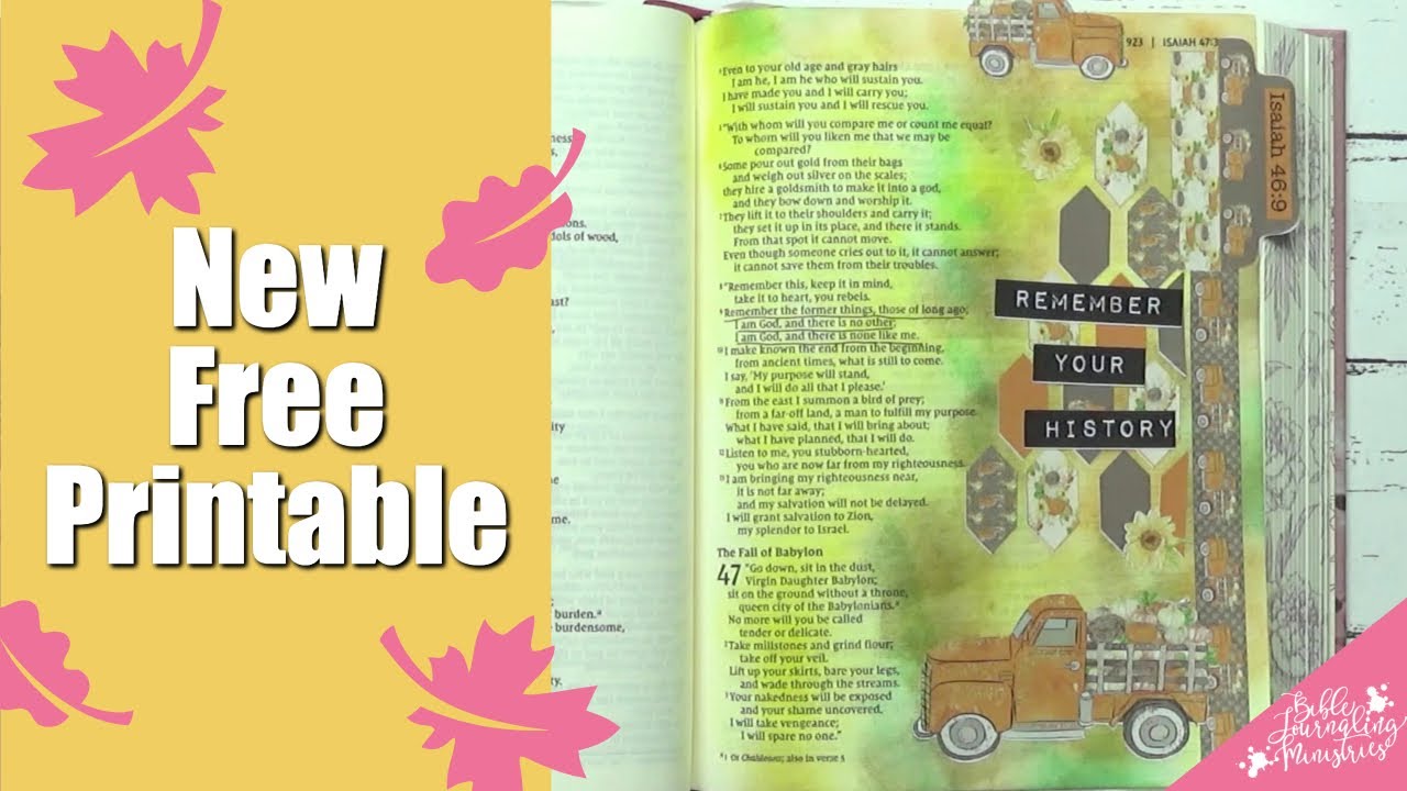 New Free Printable and Fall Bible Journaling In the Book of Isaiah ...