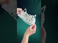 Using a tester crown to see how fragile my crowns are. Results are pretty decent! #crochet #crown