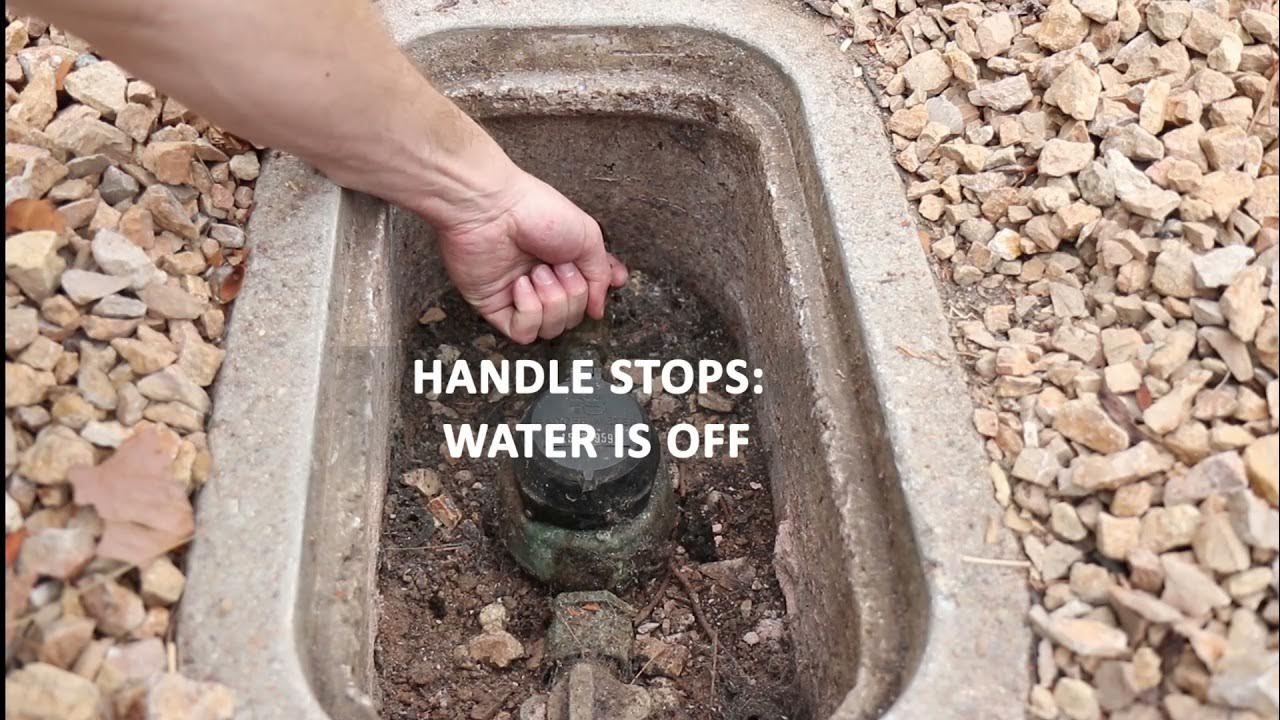 How to Use Your Water Shut Off Valve YouTube