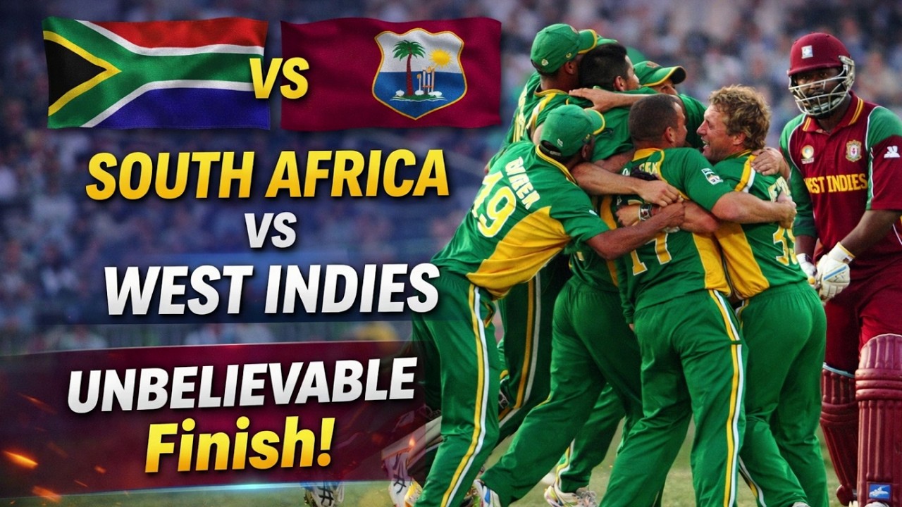 ⁣UNBELIEVABLE Finish! South Africa vs West Indies | Langeveldt Hat-Trick Stuns Windies in Thriller