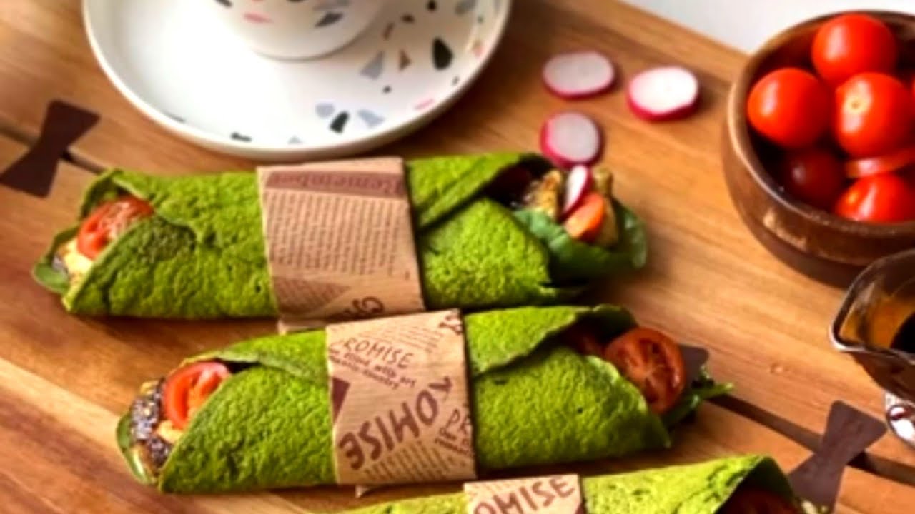 Easy and healthy spinach crepe(green crepe)—الكريب الاخضر(كريب السبانخ)الصحي واللذيذ