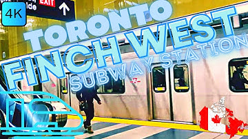 TORONTO, CANADA 🇨🇦 – FINCH WEST STATION, LINE 1 – SUBWAY STATION 4K WALK
