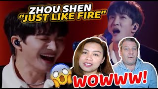 ZHOU SHEN 'Just Like Fire' |Dutch CoupleREACTION