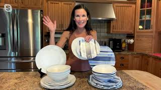 Oneida 12-Piece Service for (4) Melamine Dinnerware Set on QVC