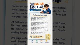 One English Page a Day 📖✨ | Improve English Fluency Slowly & Naturally