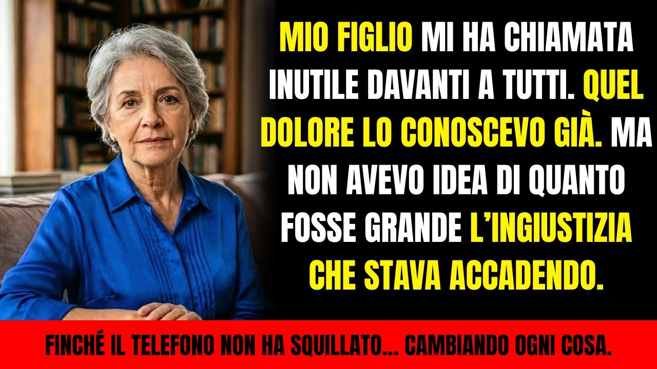 Mio figlio mi ha chiamato inutile davanti agli invitati… pochi minuti dopo, il telefono è squillato
