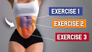 3 Easy Exercises To Get Tiny Waist & Abs - Upper, Lower & Side Abs Workout, No Equipment, At Home