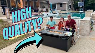 60,000 BTUs + a Full-Size Table | This Fire Pit Does Both #Ad