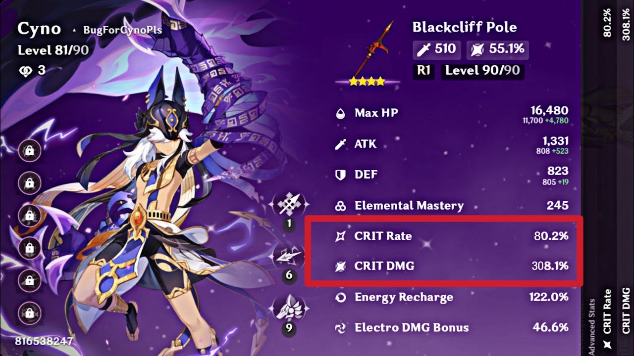 Insane 300% Crit Damage Cyno | Genshin Impact