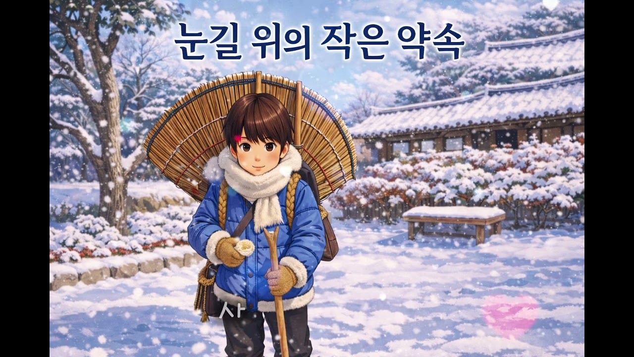 [AI Music] 눈길 위의 작은 약속｜잠들기 전 들려주는 따뜻한 동화송 🌙｜힐링 포크 감성 AI 음악｜위로와 쉼이 되는 노래