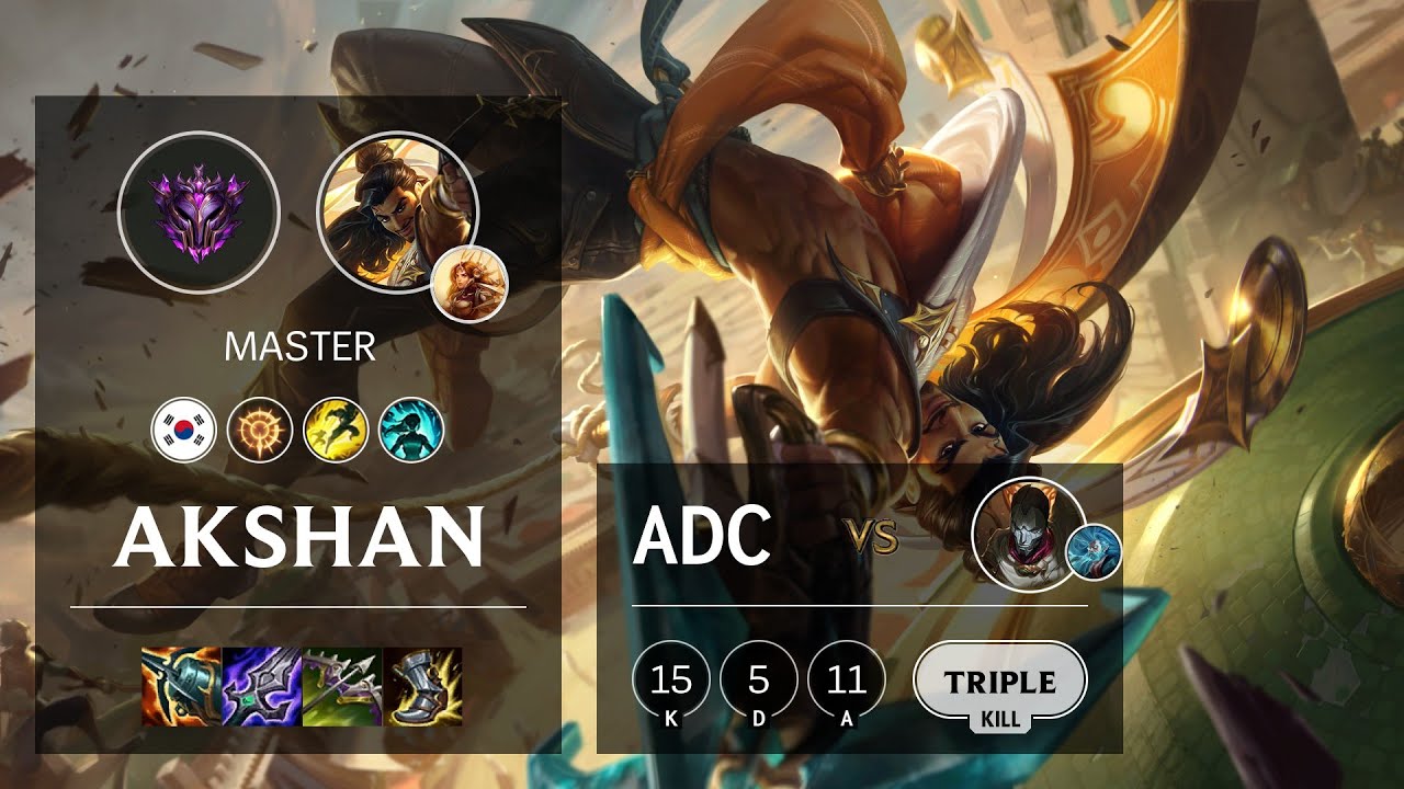 Akshan ADC vs Jhin - KR Master Patch 11.19