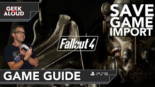 How to import your PlayStation 4 #fallout4 save on the PlayStation 5 | Game Guide
