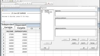 How to do Simple Regression Analysis in MiniTab? MiniTab Tutorial - Regression Analysis