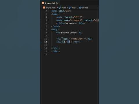 VS CODE tips and tricks | Class and ID #html #javascript #coding # ...