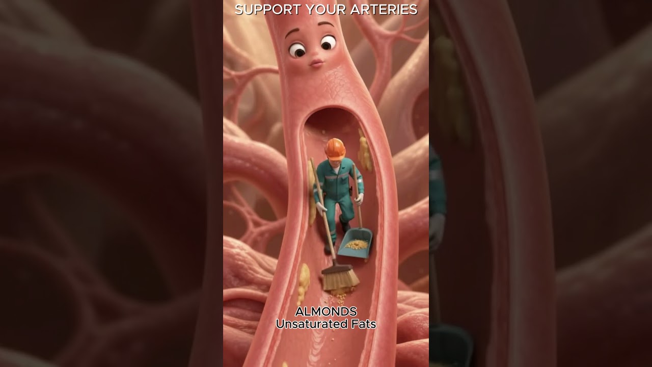 5 Foods for Your Arteries — Meet the Tiny Cleanup Crew 🛠️ #Shorts #HeartHealth #Artery #Cholesterol 썸네일