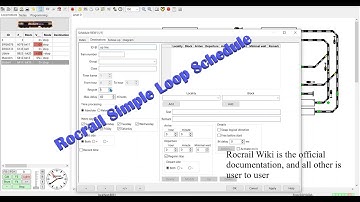 RocRail Simple Loop Schedule #1